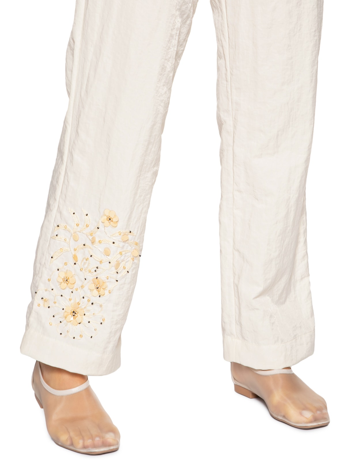 Calça Unissex Bordada Haenyeo Amarelo Cohí