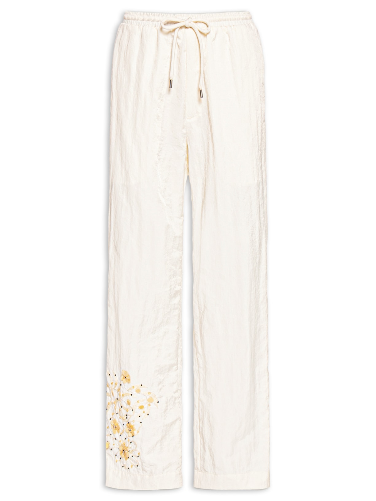 Calça Unissex Bordada Haenyeo - Amarelo