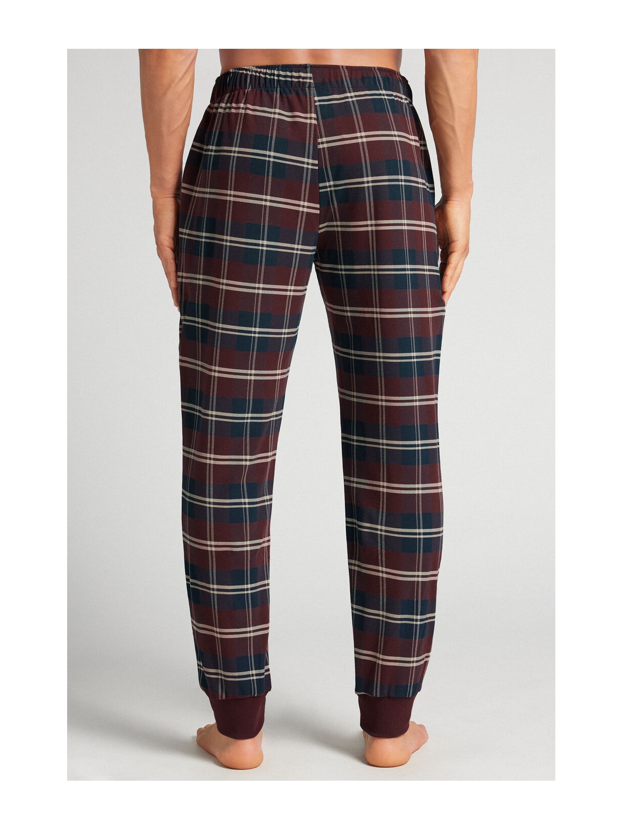 Calça Xadrez Em Algodão Soft Vermelho Intimissimi