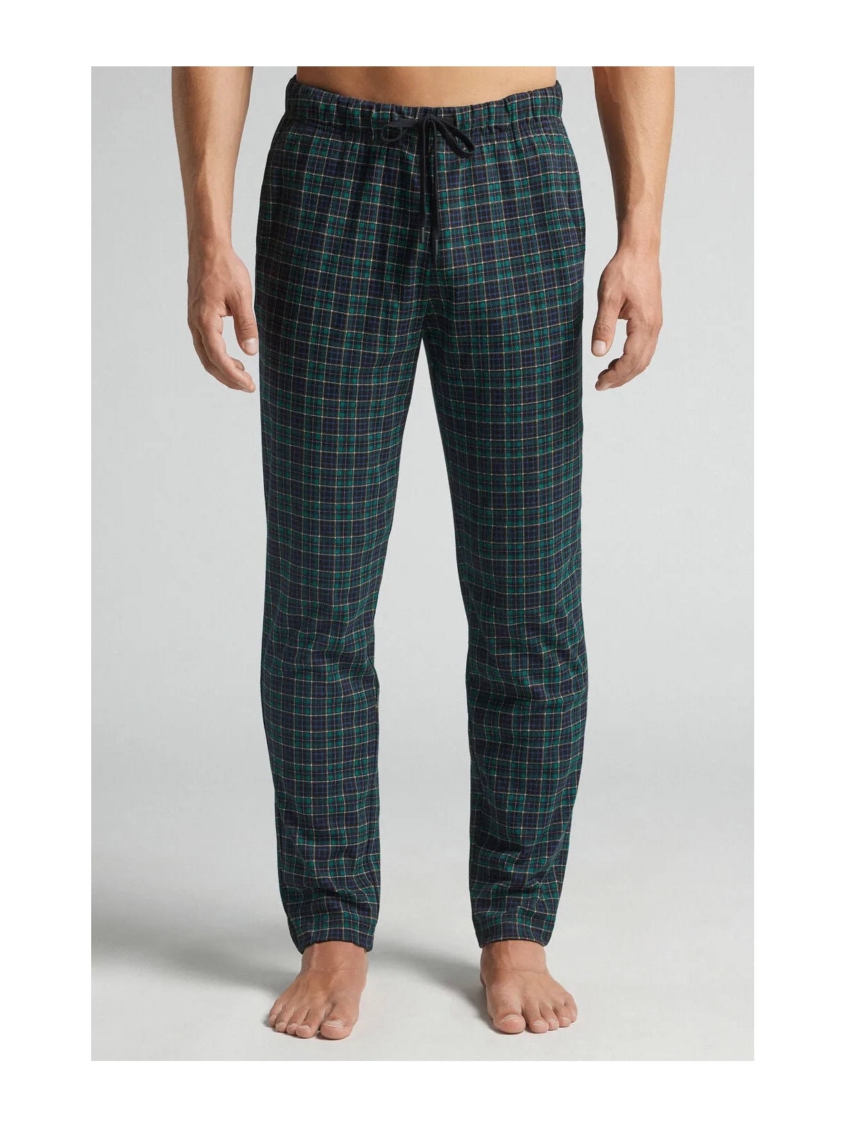 Calça Xadrez Em Algodão Verde Intimissimi