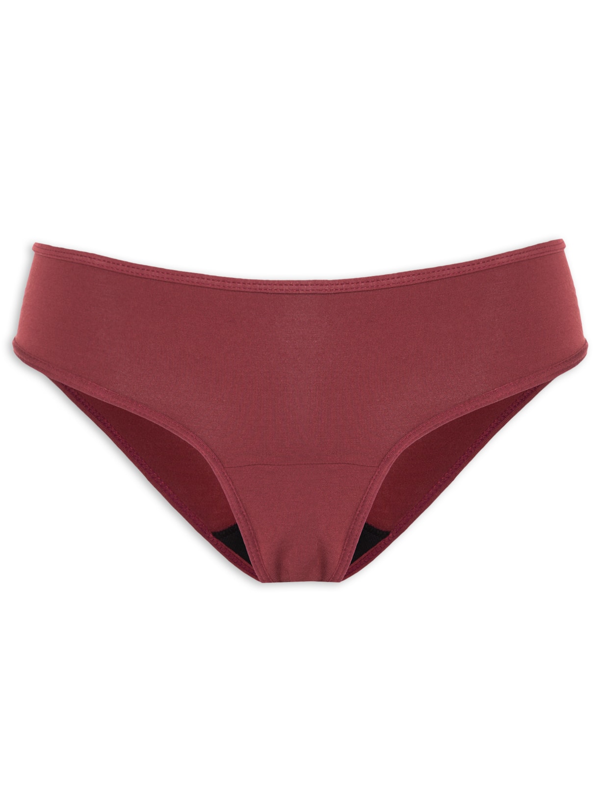 Calcinha Absorvente Bambu Soft Fluxo Moderado - Vinho