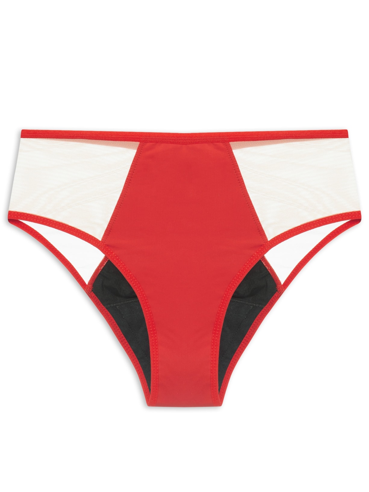 Calcinha Absorvente Hotpant Fluxo Intenso - Vermelho