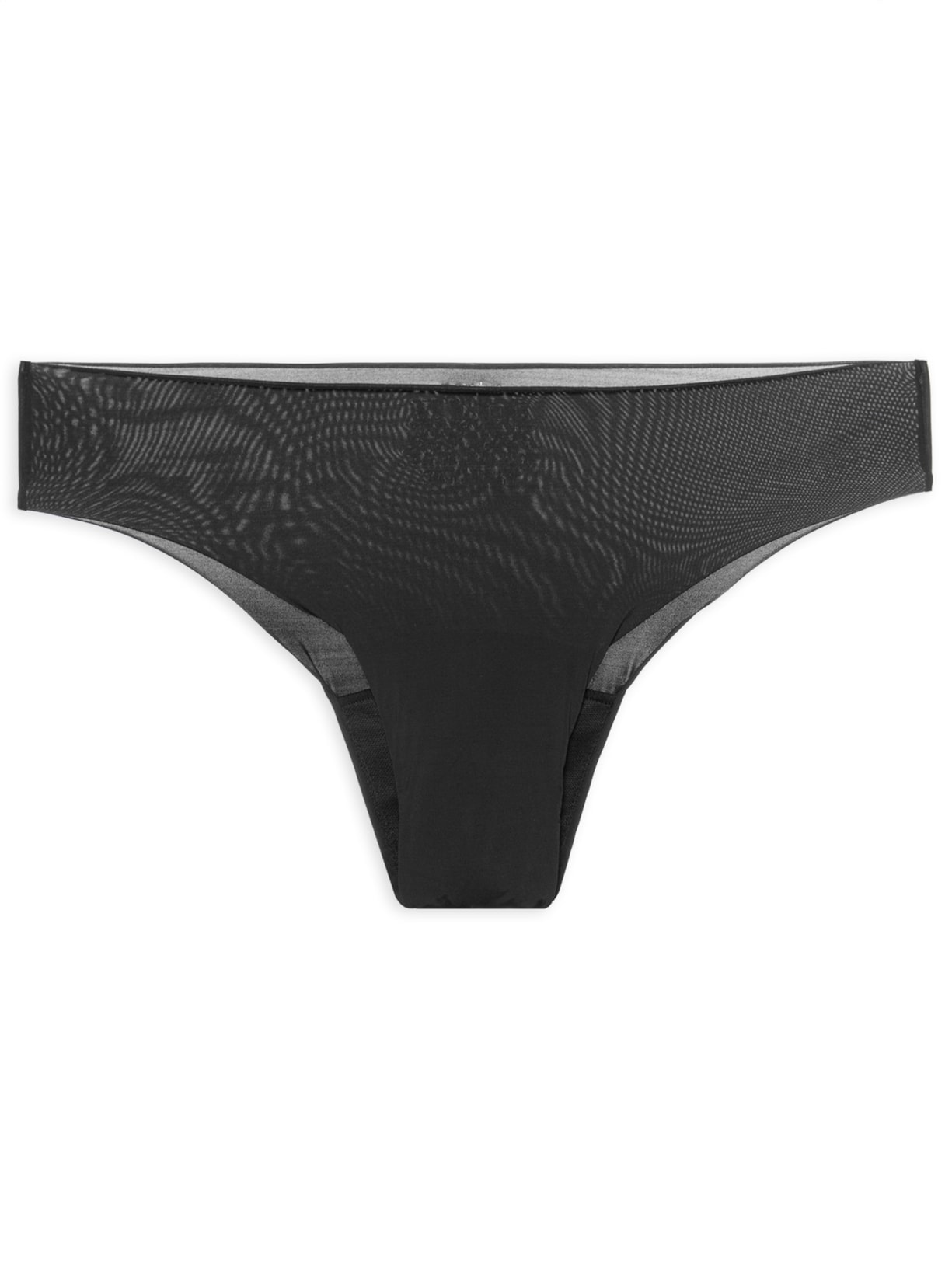 Calcinha Absorvente Sem Costura Fluxo Moderado Skin - Preto