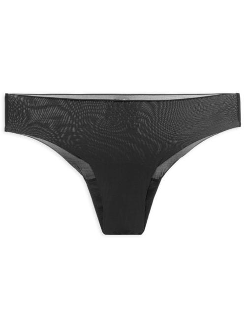 Calcinha Absorvente Sem Costura Fluxo Moderado Skin - Preto