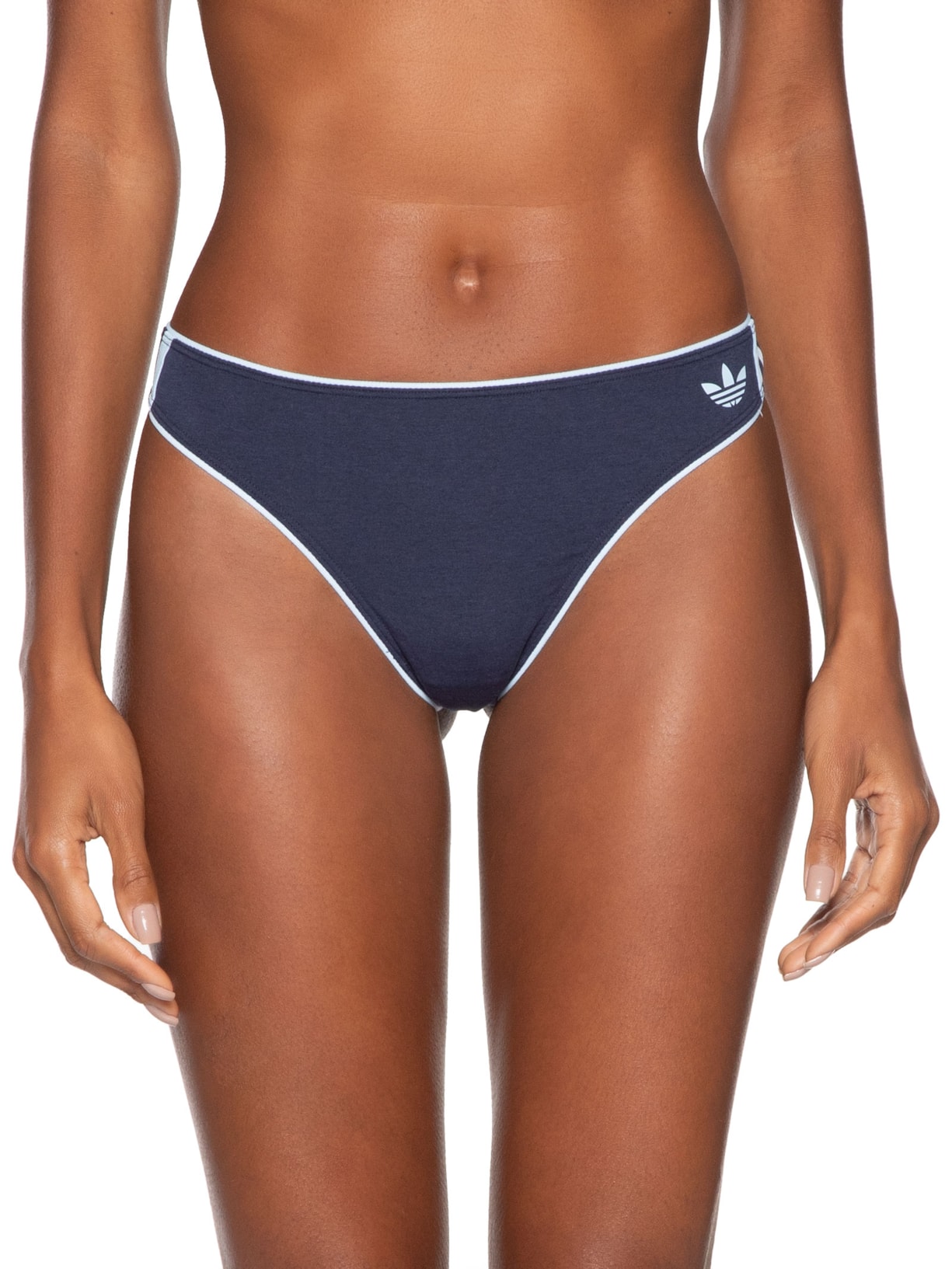 Calcinha Adicolor Comfort Flex Cotton Thong Azul Adidas Originals Underwear