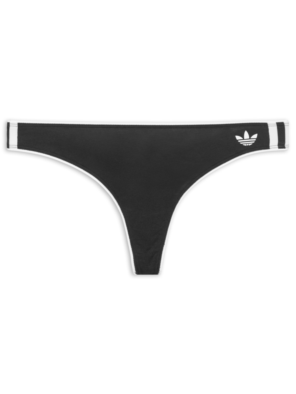 Calcinha Adicolor Comfort Flex Cotton Thong - Preto