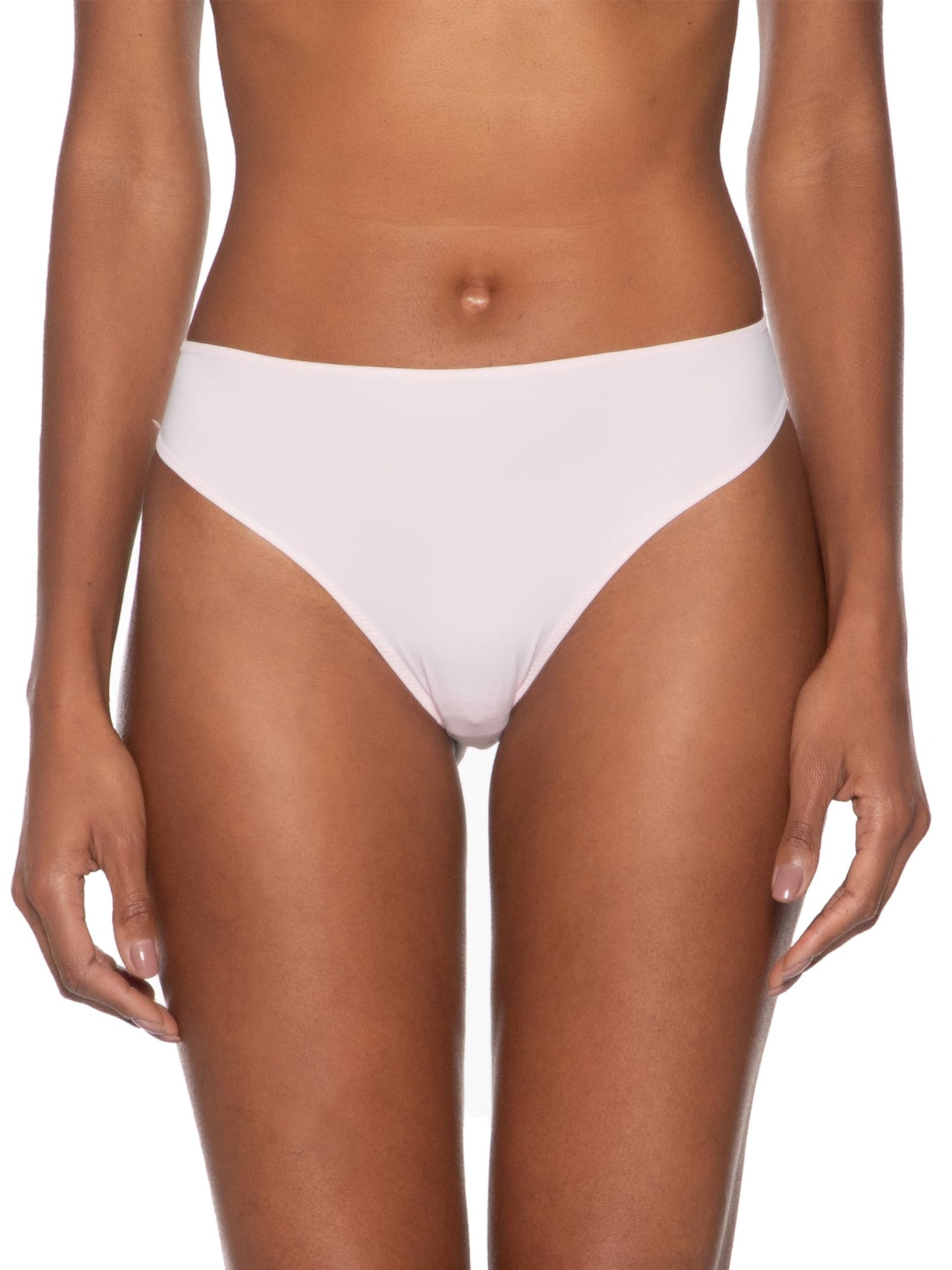 Calcinha Alta Cavada Poliamida Rosa Jogê