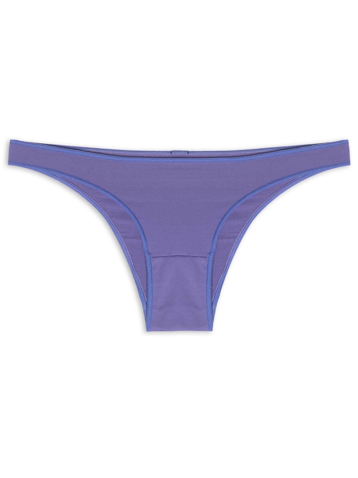 Calcinha Biquíni Acabamento Invisível Em Microfibra - Azul