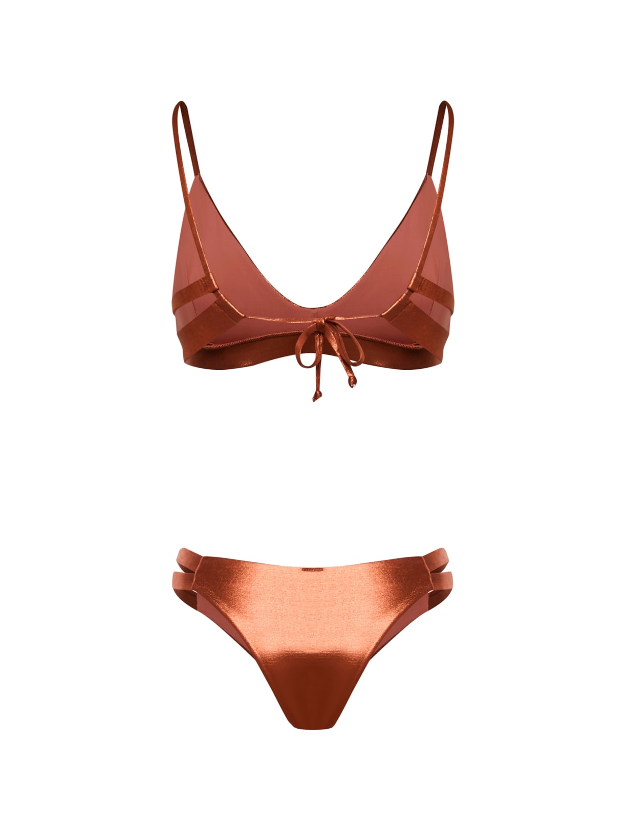 calcinha biquíni Aqua Marissa Marrom Suntime