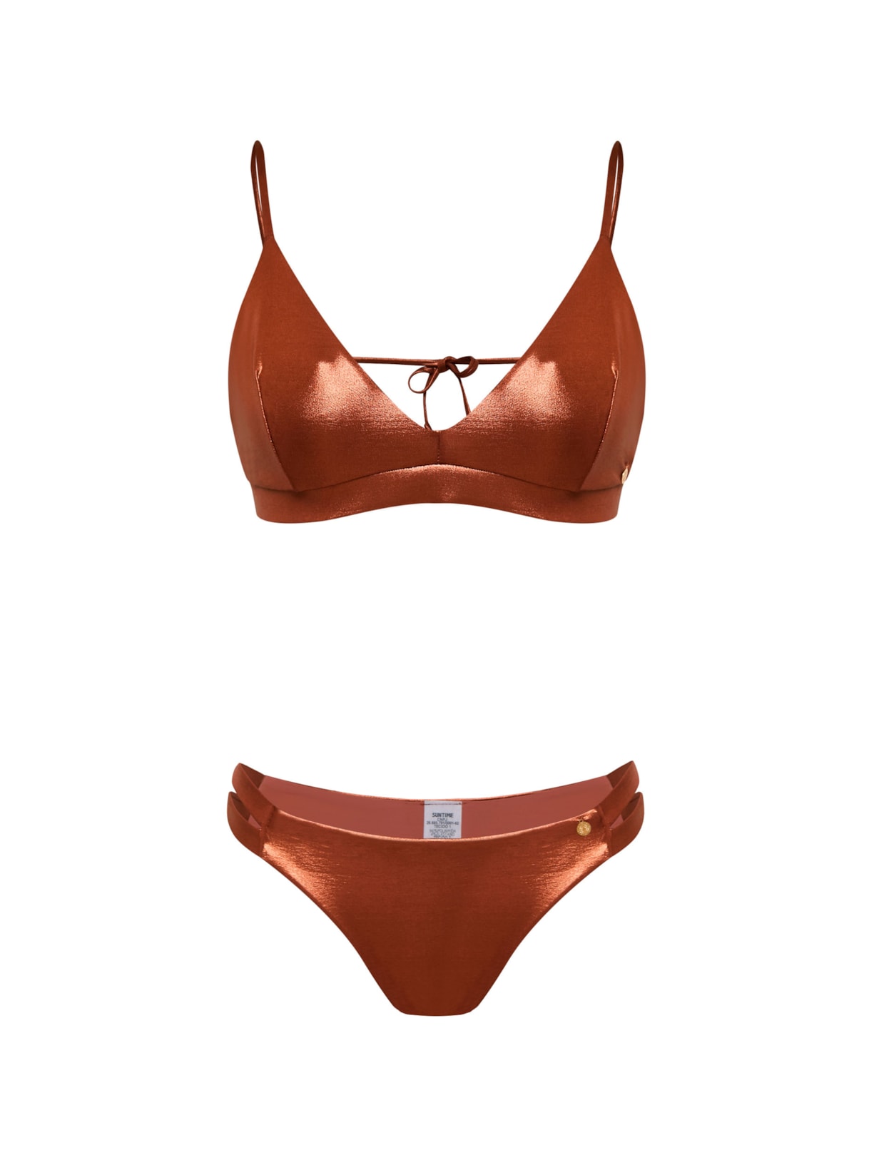 calcinha biquíni Aqua Marissa - Marrom