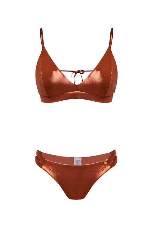 calcinha biquíni Aqua Marissa - Marrom