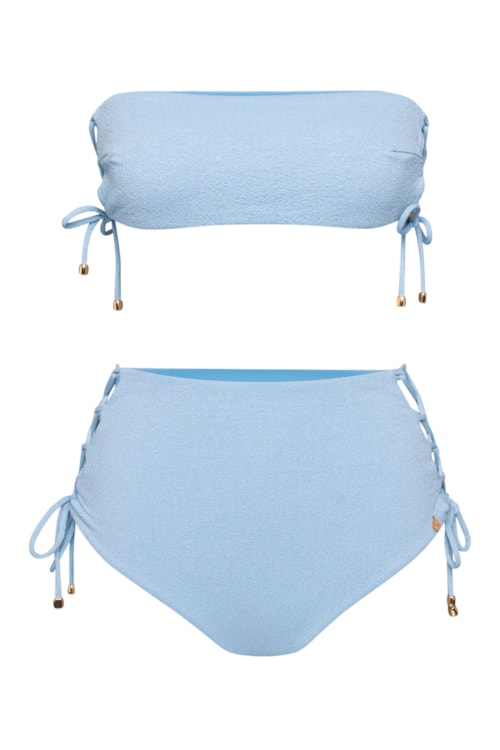 calcinha biquíni Aquamarine Ligia - Azul