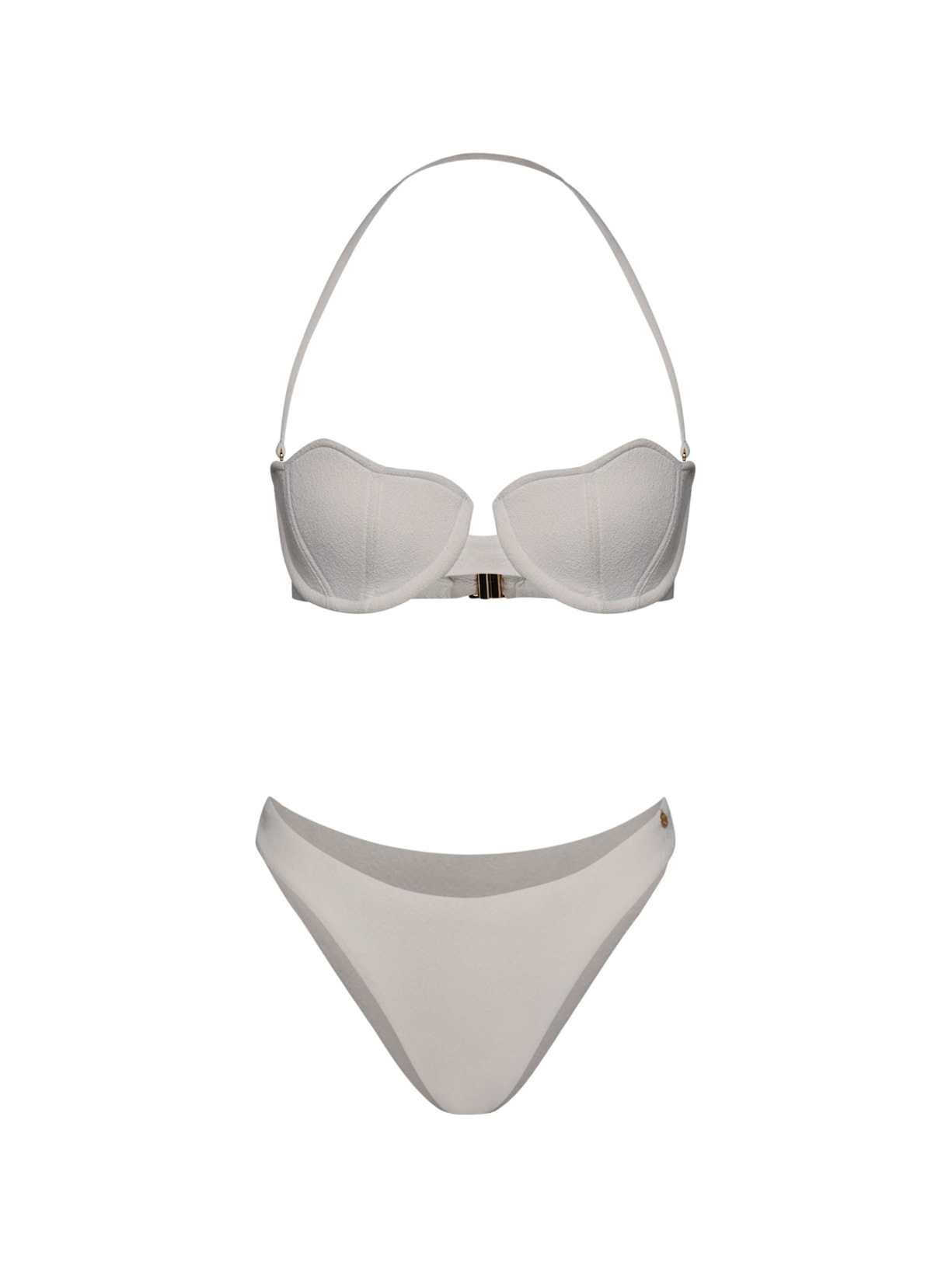 calcinha biquíni Asa Delta Conchas - Off White