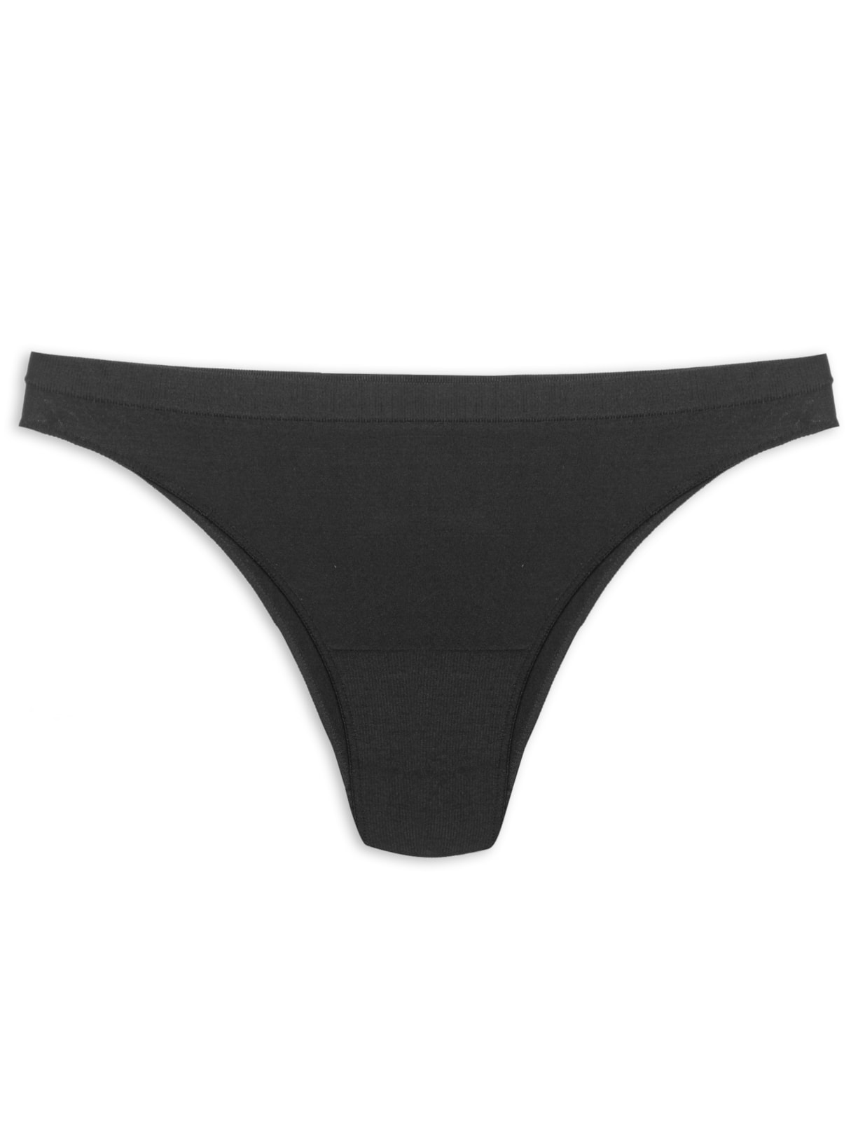 Calcinha Biquíni Em Microfibra Light - Preto