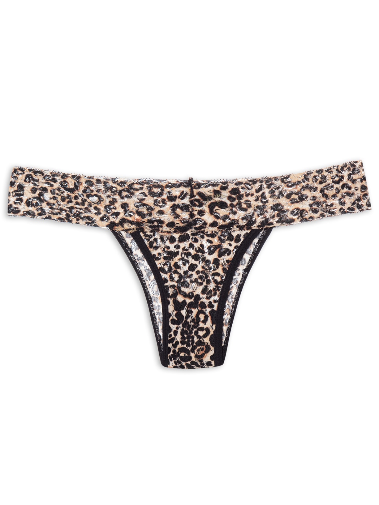 Calcinha Biquini Em Renda - Animal Print
