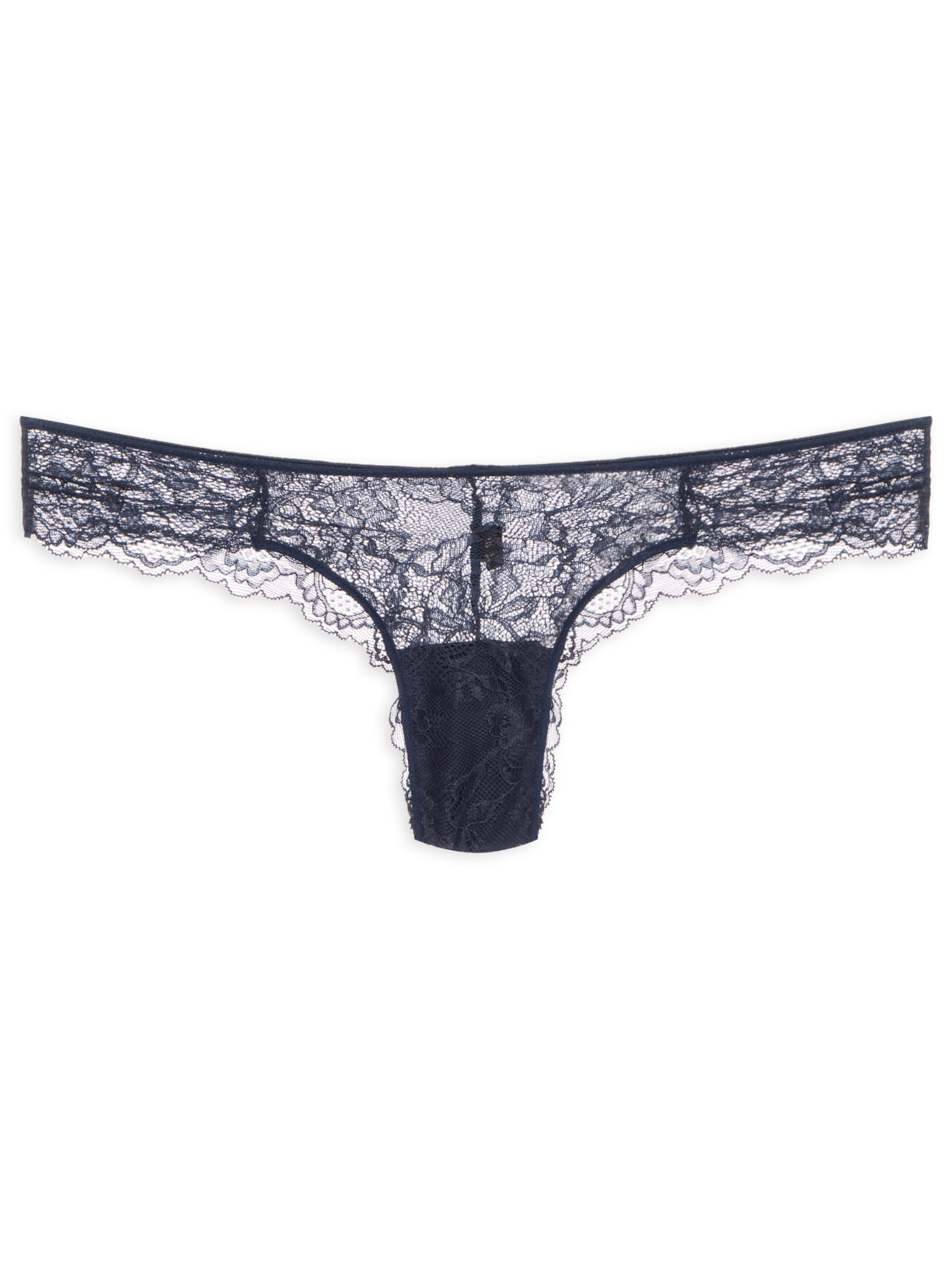 Calcinha Biquíni Em Renda - Azul