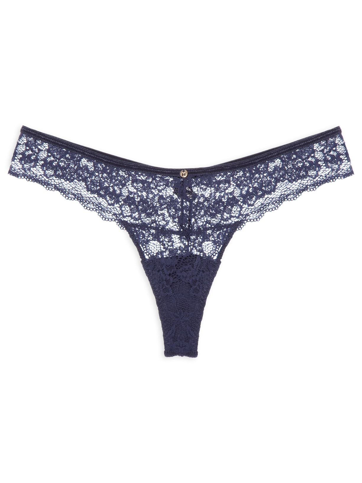 Calcinha Biquíni Em Renda Azul Hope