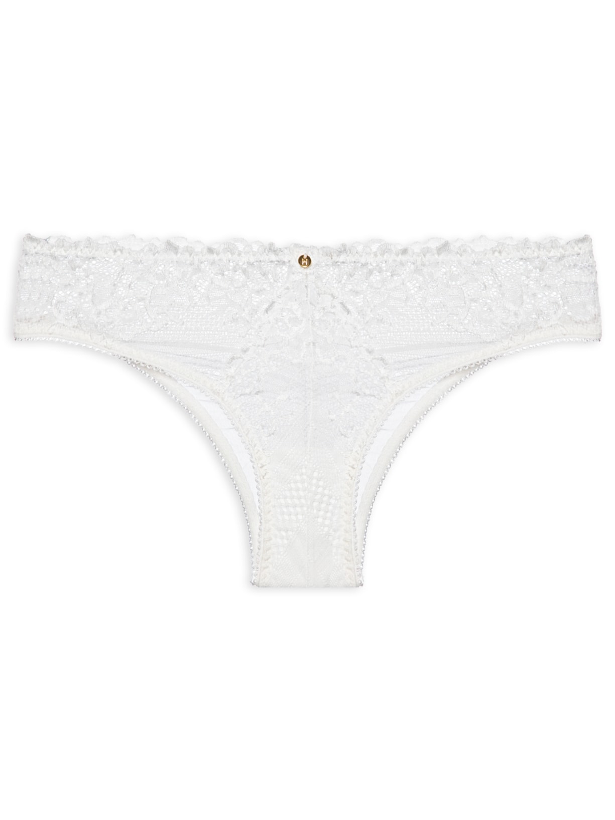 Calcinha Biquini Em Renda - Branco