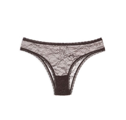 Calcinha Biquíni em Renda - Marrom