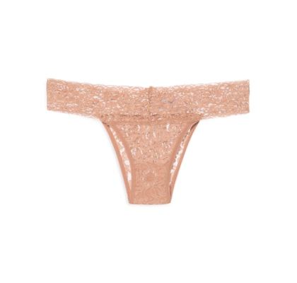 Calcinha Biquíni Em Renda - Marrom