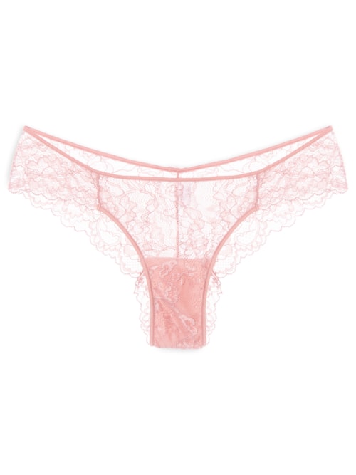 Calcinha Biquíni Em Renda - Rosa