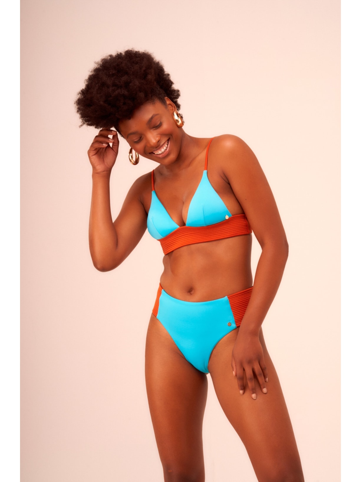 calcinha biquíni Falésias  Fabi Azul Suntime