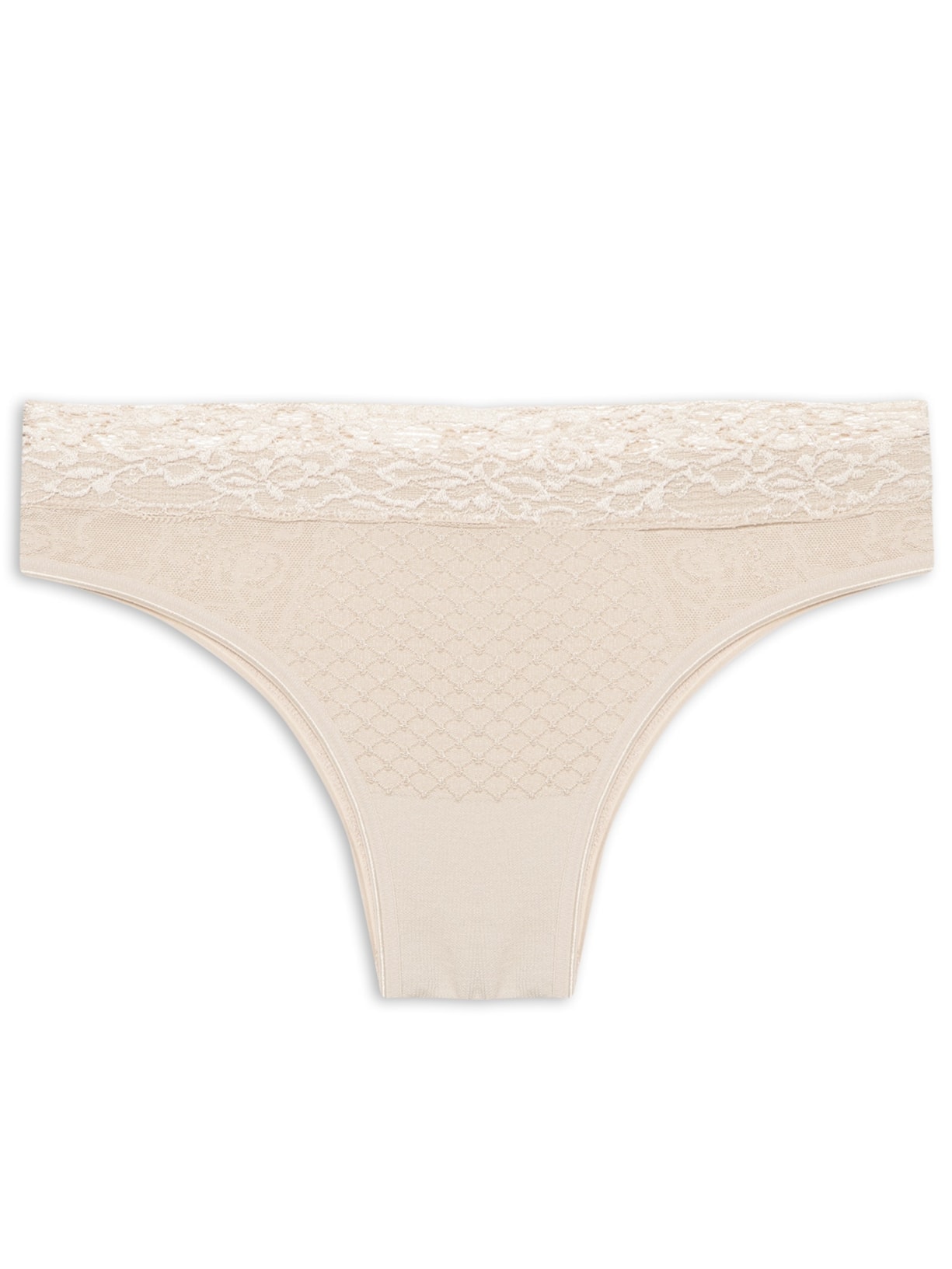 Calcinha Biquíni Fifties Sem Costura - Bege