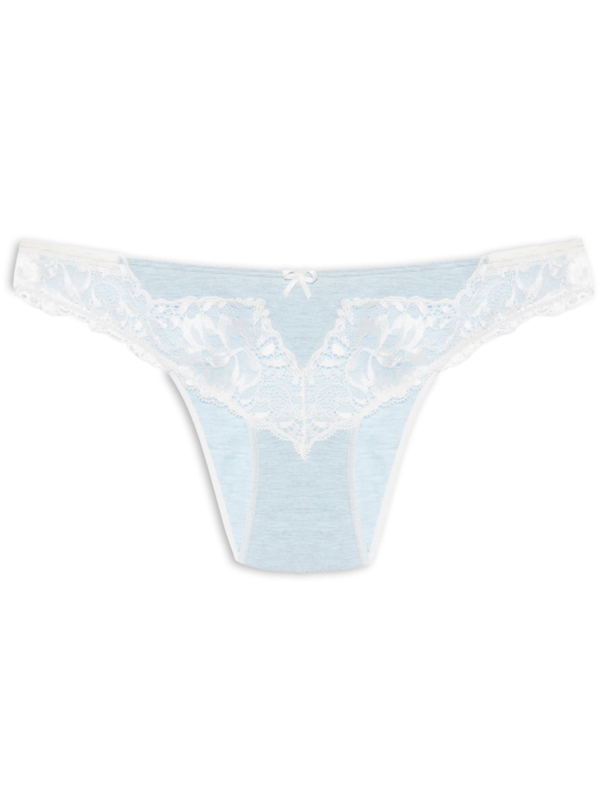 Calcinha Biquíni Flower Cotton Azul Jogê