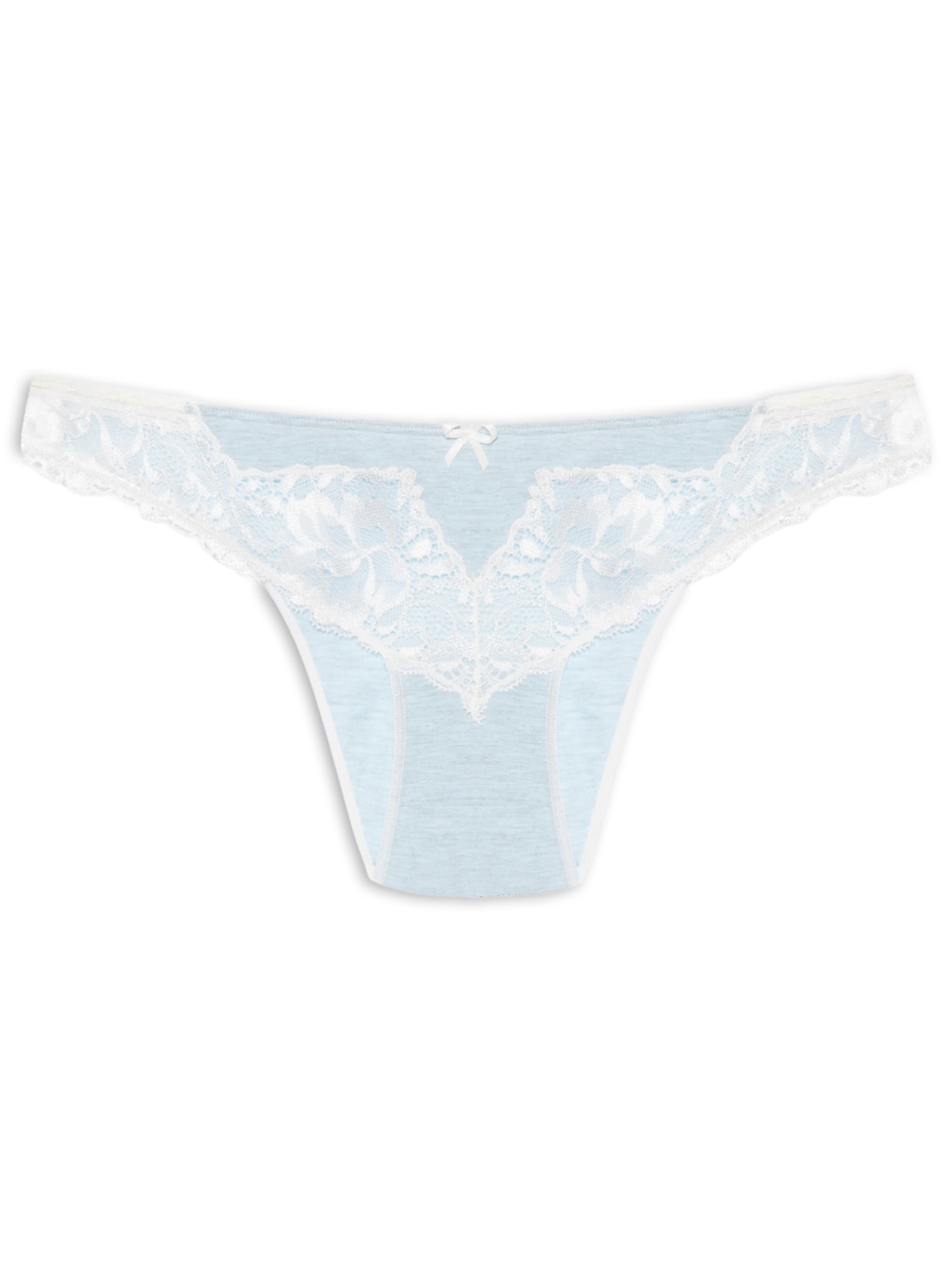 Calcinha Biquíni Flower Cotton - Azul