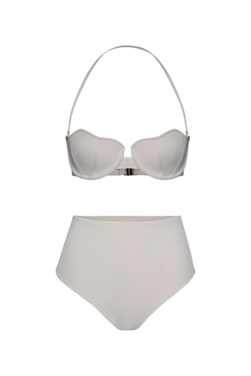 calcinha biquíni Hot Pant Conchas - Off White