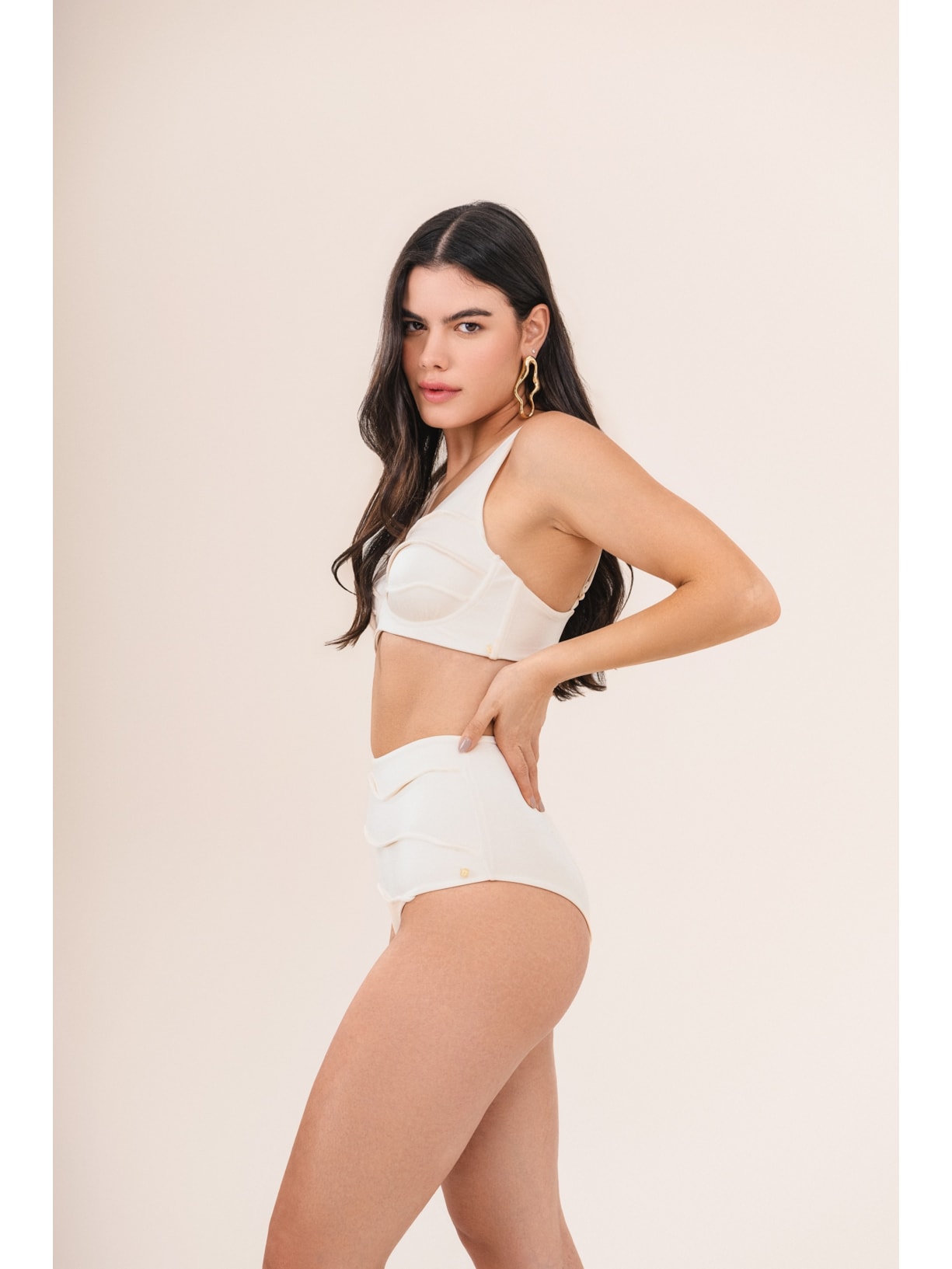 calcinha biquíni Maxi Hot Pant Iemanjá Pérola Suntime