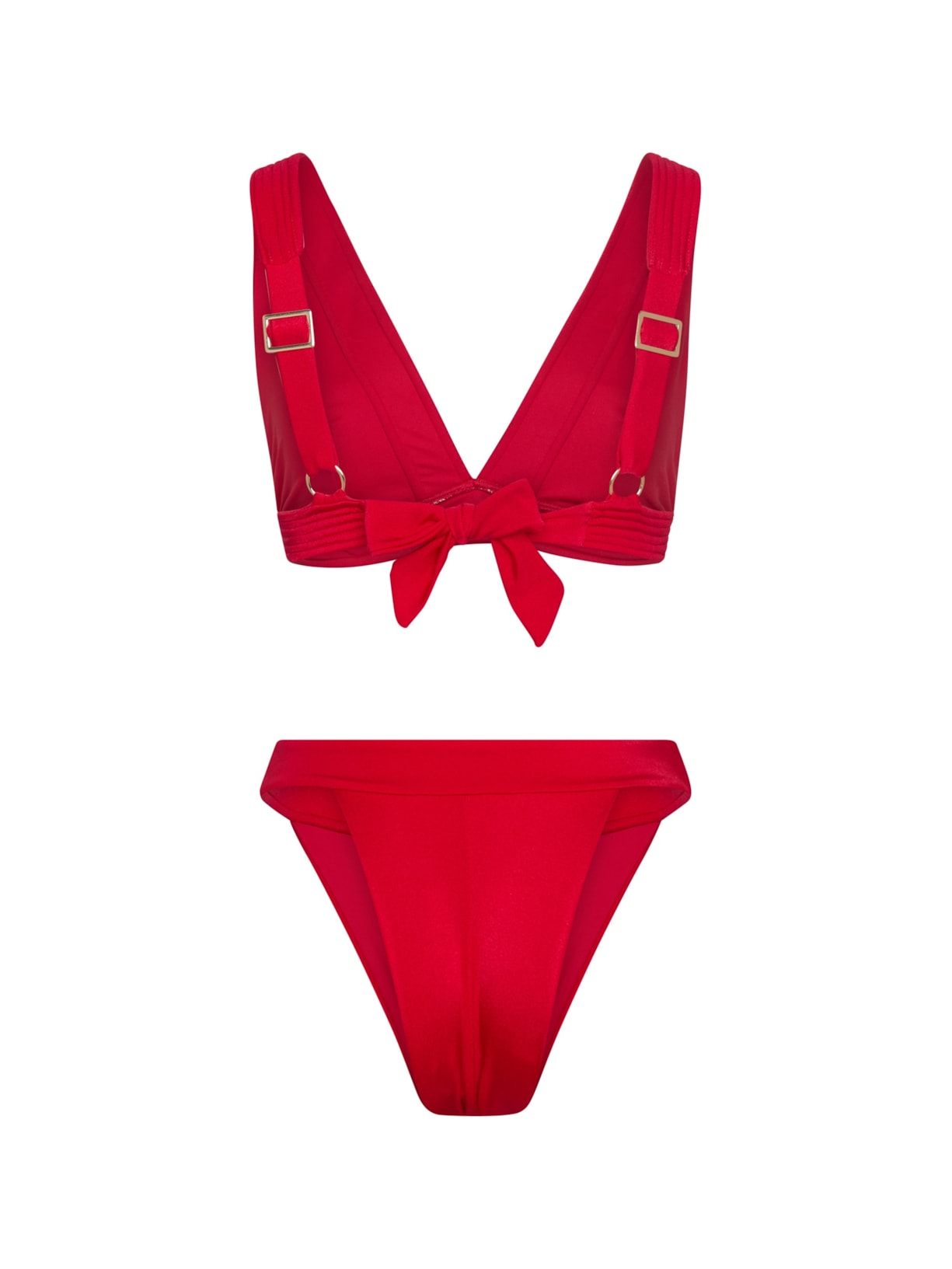 calcinha biquíni Midi Cintura Alta French Kiss Vermelho Suntime