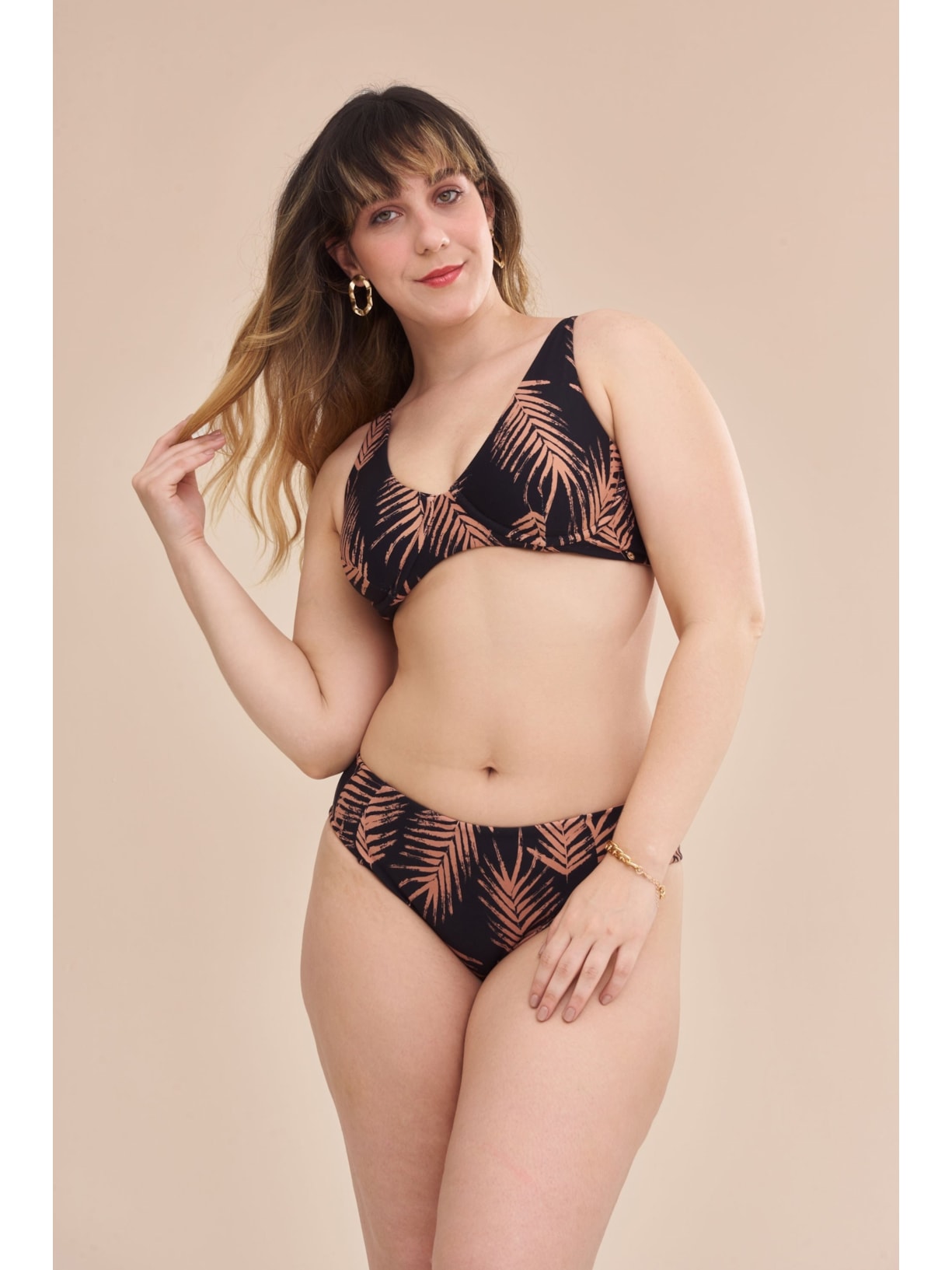 calcinha biquíni Palms Ellen Preto Suntime