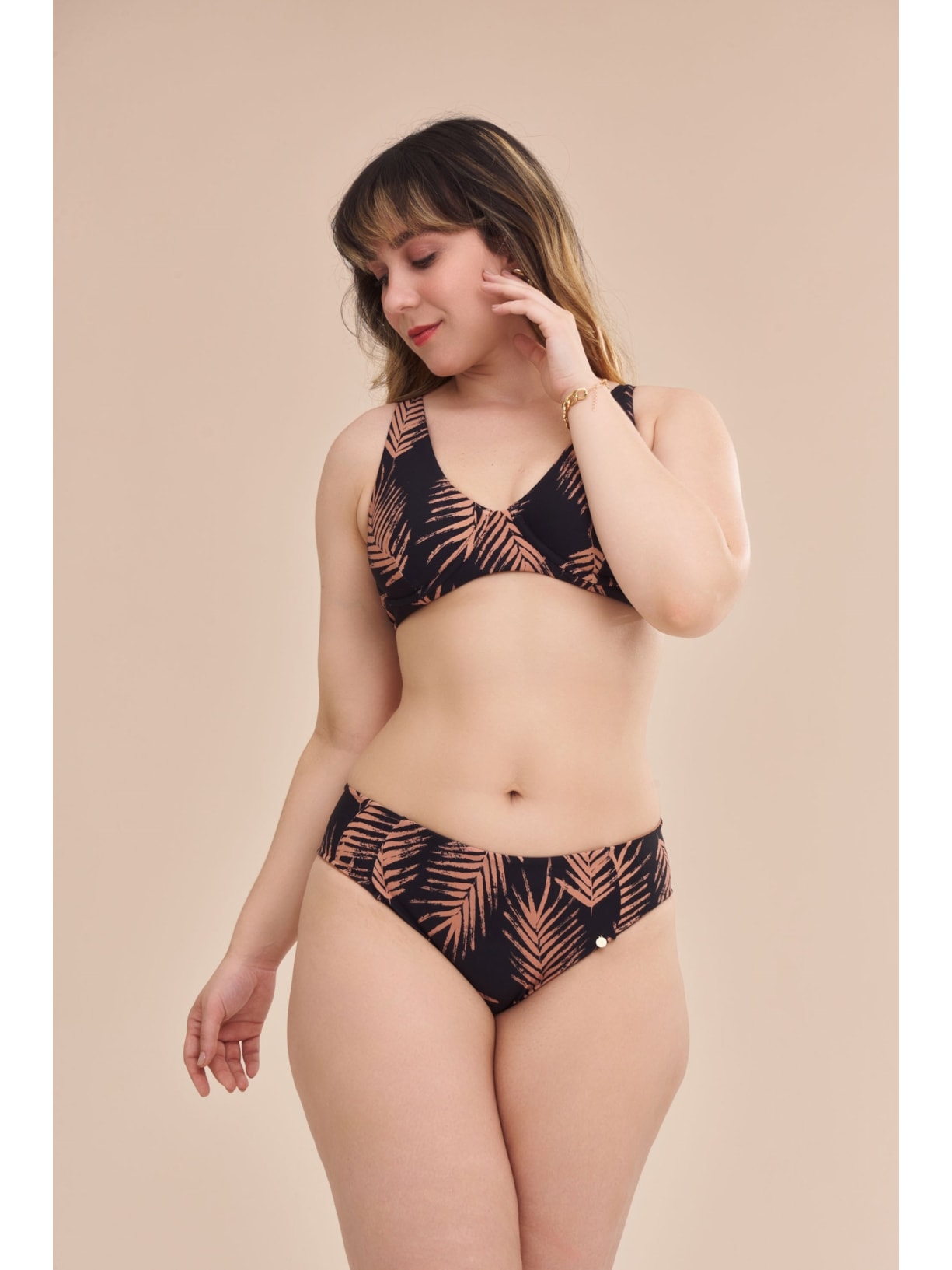 calcinha biquíni Palms Ellen Preto Suntime