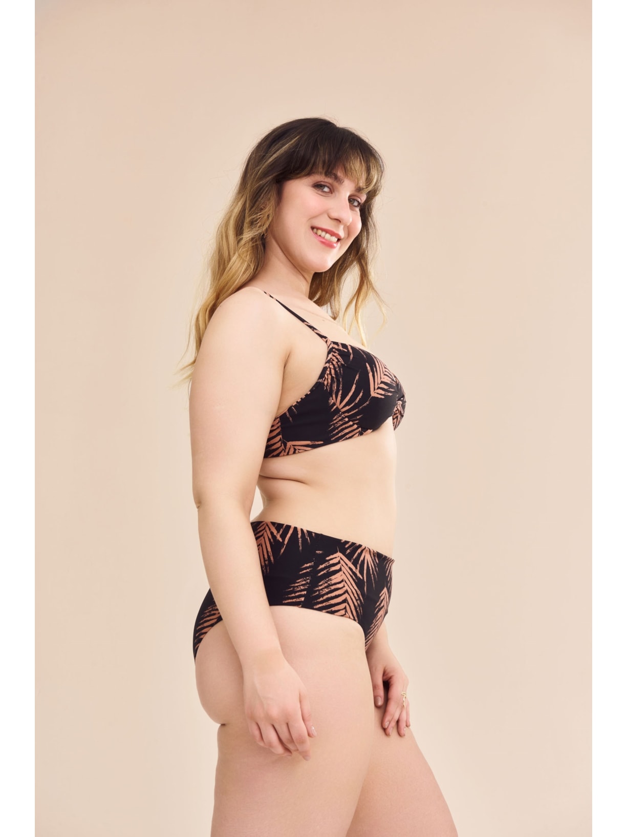 calcinha biquíni Palms Vitoria Preto Suntime