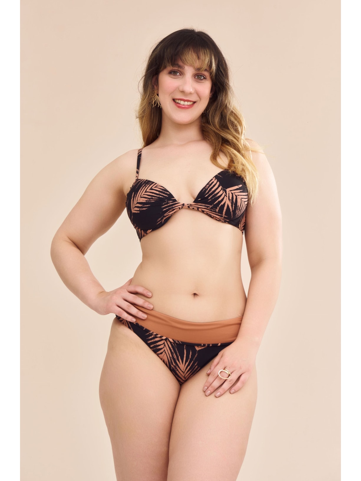 calcinha biquíni Palms Vitoria Preto Suntime