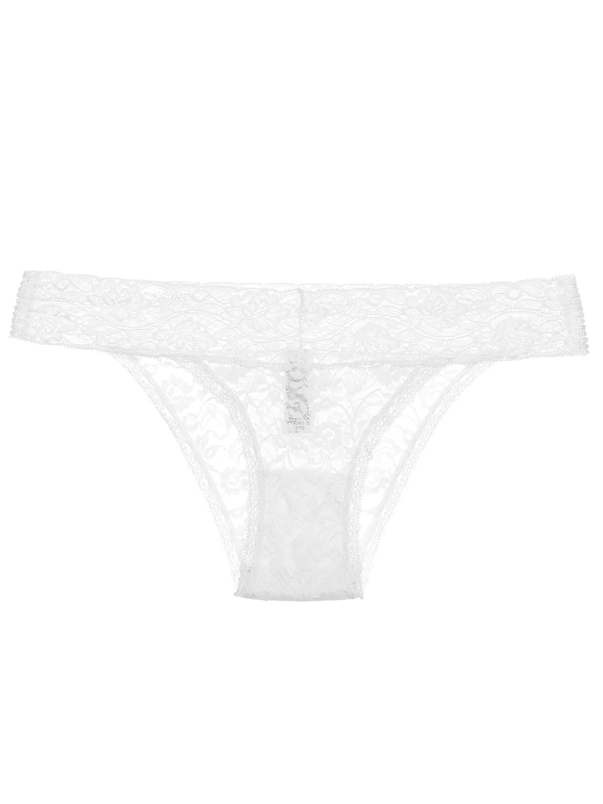 Calcinha Biquíni Renda Lace - Branco