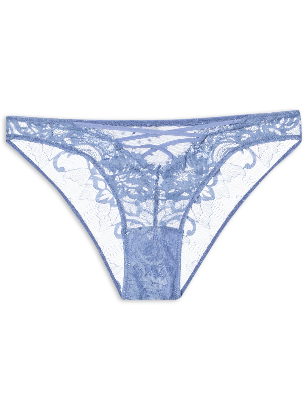 Calcinha Biquíni Renda Mayla - Azul