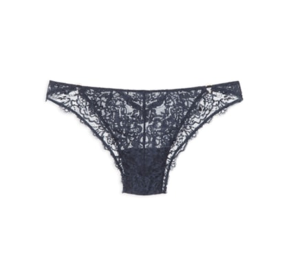 Calcinha Biquíni Renda Oliva - Azul