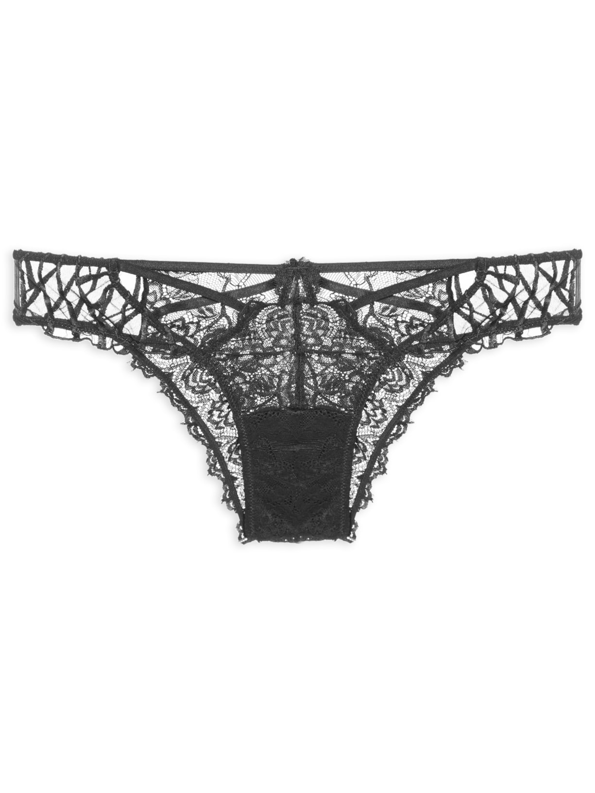 Calcinha Biquíni Renda Theia - Preto