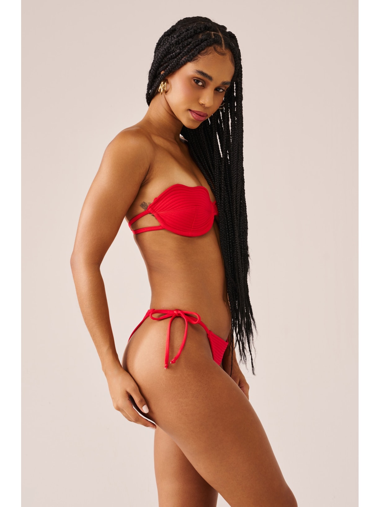 calcinha biquíni String French Kiss Vermelho Suntime