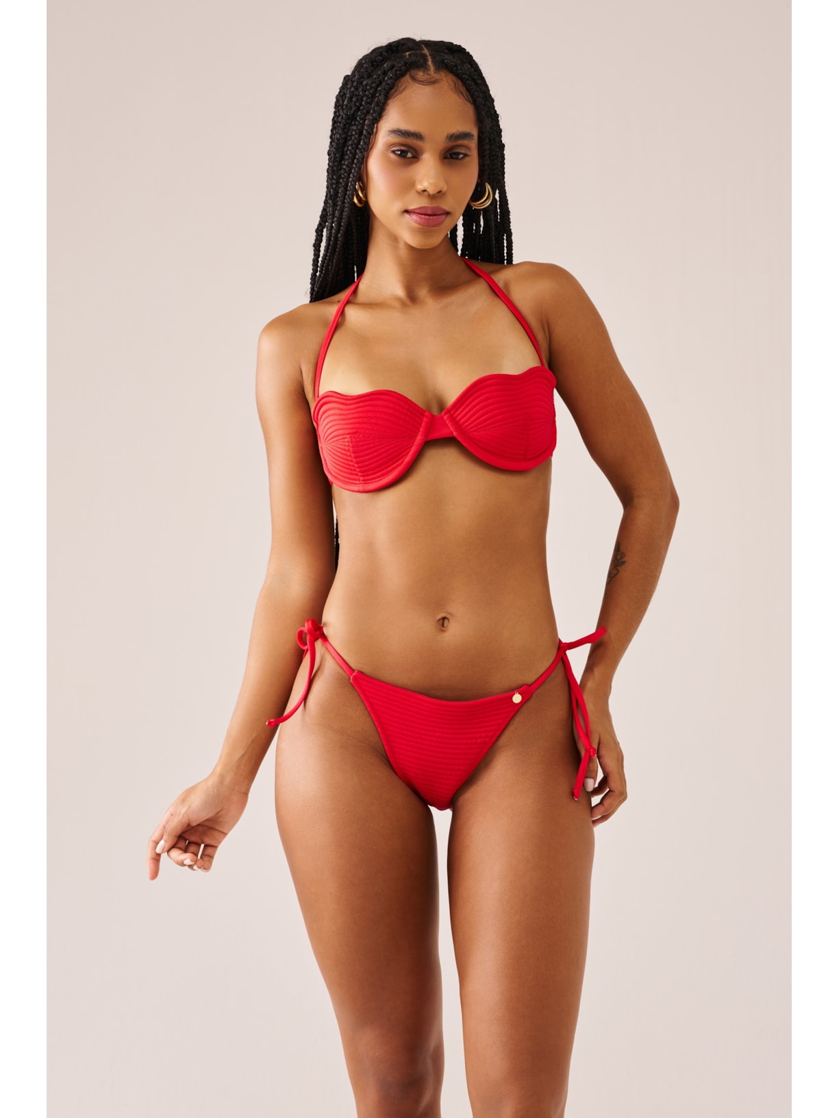 calcinha biquíni String French Kiss Vermelho Suntime