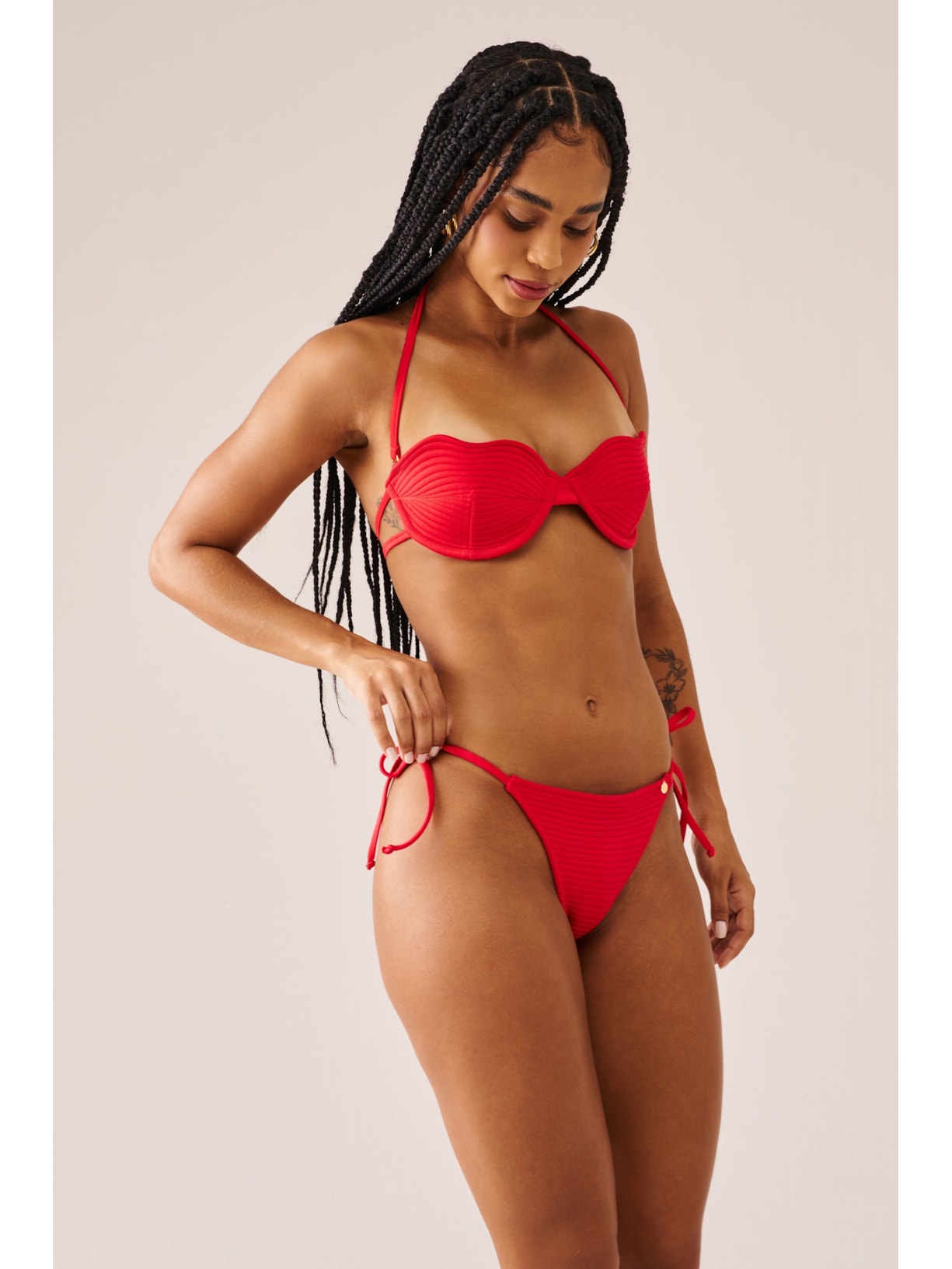 calcinha biquíni String French Kiss Vermelho Suntime