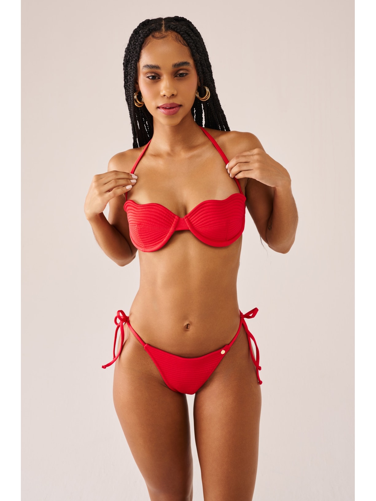 calcinha biquíni String French Kiss Vermelho Suntime
