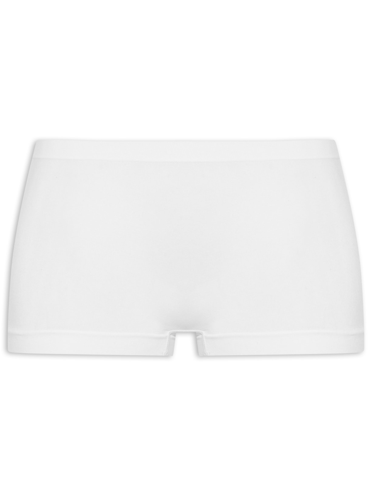 Calcinha Boxer Em Microfibra Light Branco Hope