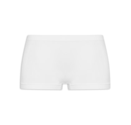 Calcinha Boxer Em Microfibra Light - Branco