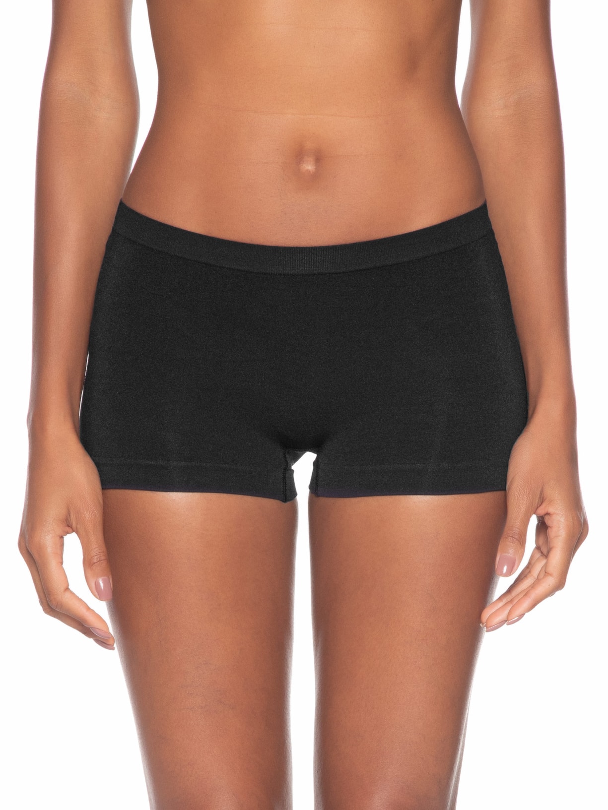 Calcinha Boxer Em Microfibra Light Preto Hope