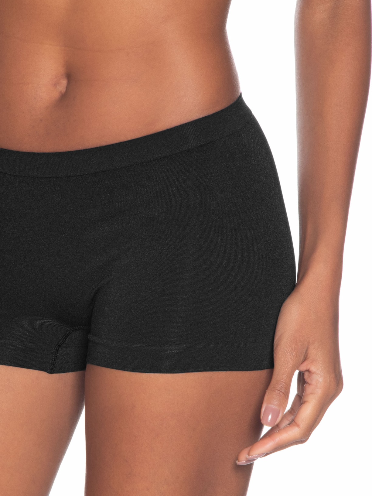 Calcinha Boxer Em Microfibra Light Preto Hope