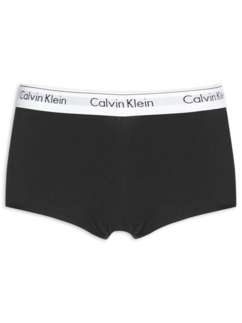 Calcinha Boyshort Modern Cotton - Preto