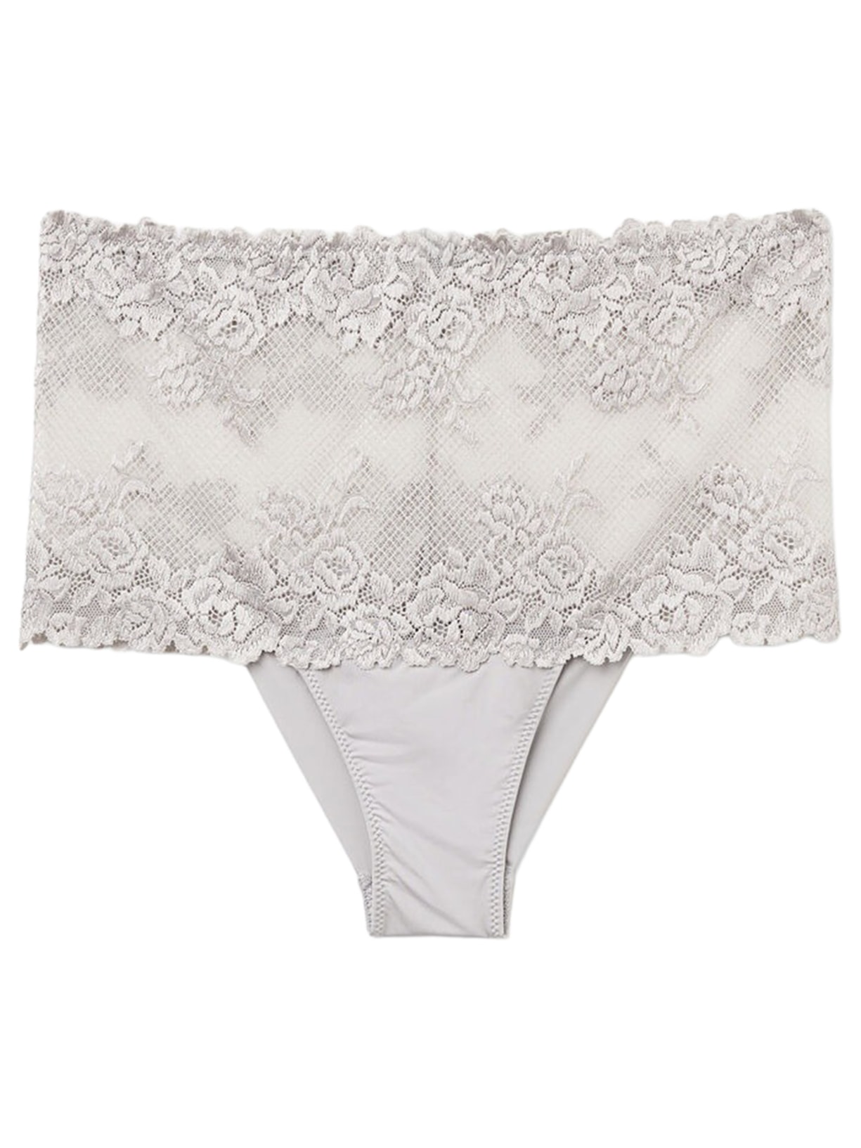 Calcinha Brasileira De Cintura Alta Pretty Flowers Cinza Intimissimi